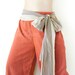 Clearance Sale.. Cotton Elastic Waist Pants in Orange