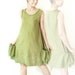 Sale.. Cotton Vest Top in Light Green for Spring Summer