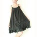Summer Layered Cotton Dress in Black