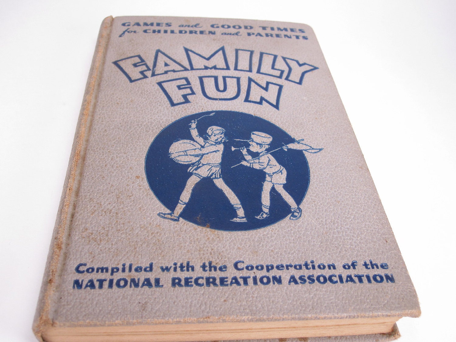 Vintage 1931 Family Fun Games Book, Retro Activity Book, Party and Birthday Ideas