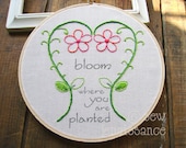 Hand Embroidery PDF Pattern Flowers Bloom
