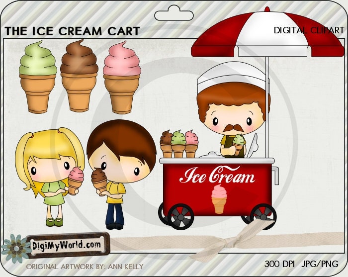 ice cream cart clipart - photo #25