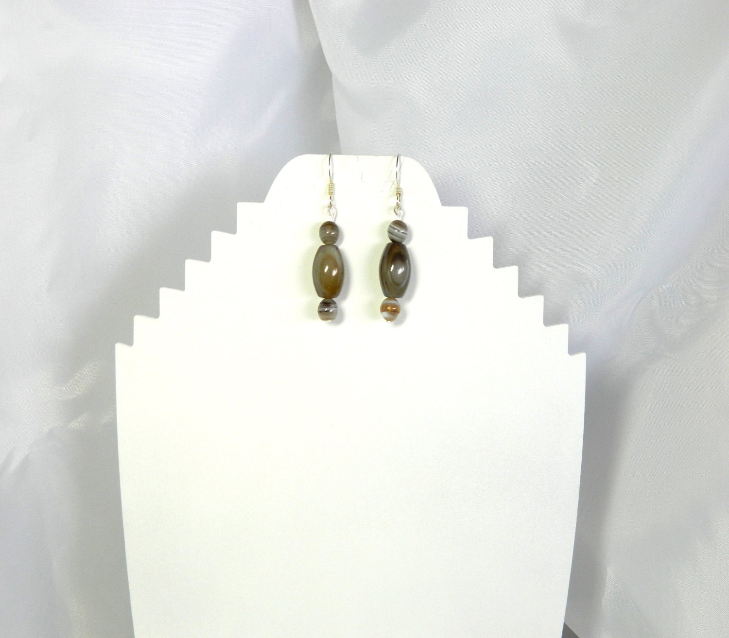 Botswana agate earrings