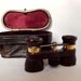 German opera glasses, field glasses, with leather case from 1920s, by Emil Busch - multinett