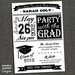 High School or College Graduation Party Invitation- BBQ - Printable