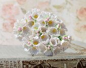 Dainty Millinery Vintage Style Forget Me Not Flowers in White