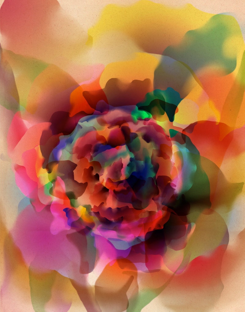 Sale - Buy 2 Get 1 Free - Hot House Flower - 8 x 10 -  art print, flower, nature, hot colors