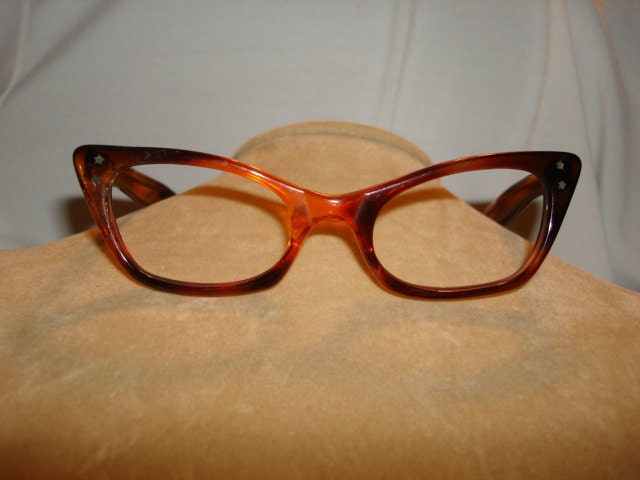 Vintage 1950's Plastic TORTOISESHELL Eyeglasses Frame