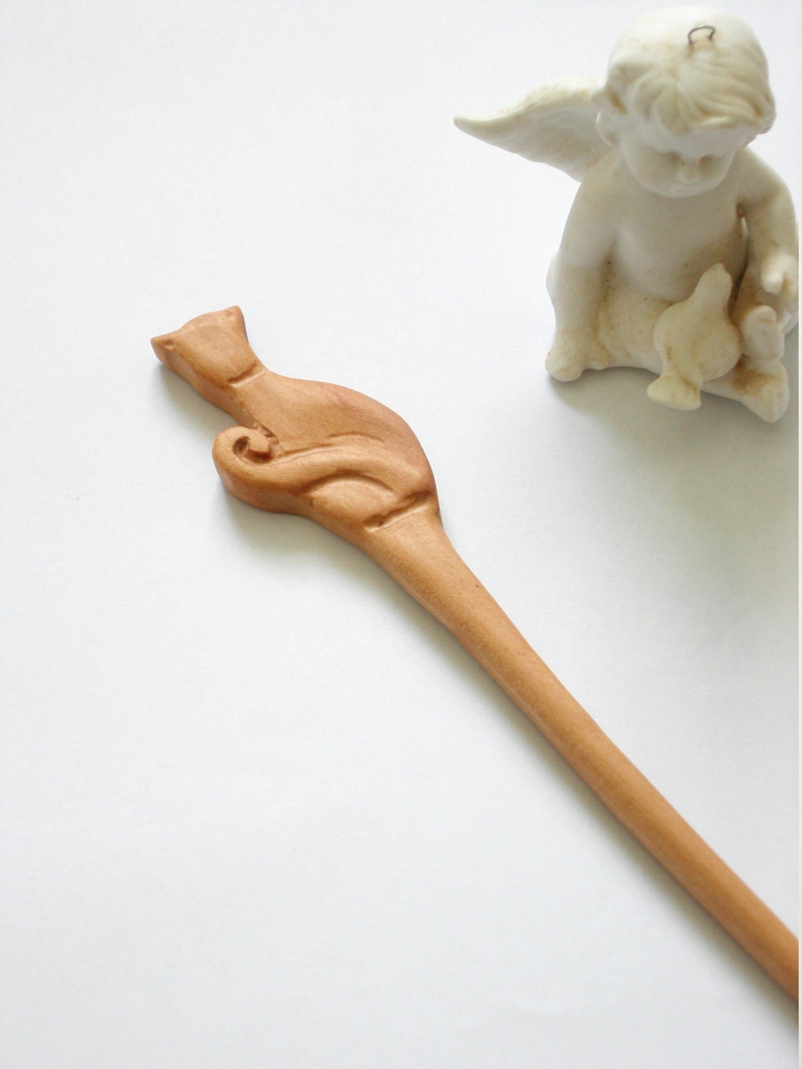 Cat hair stick by theancientmuse on Etsy
