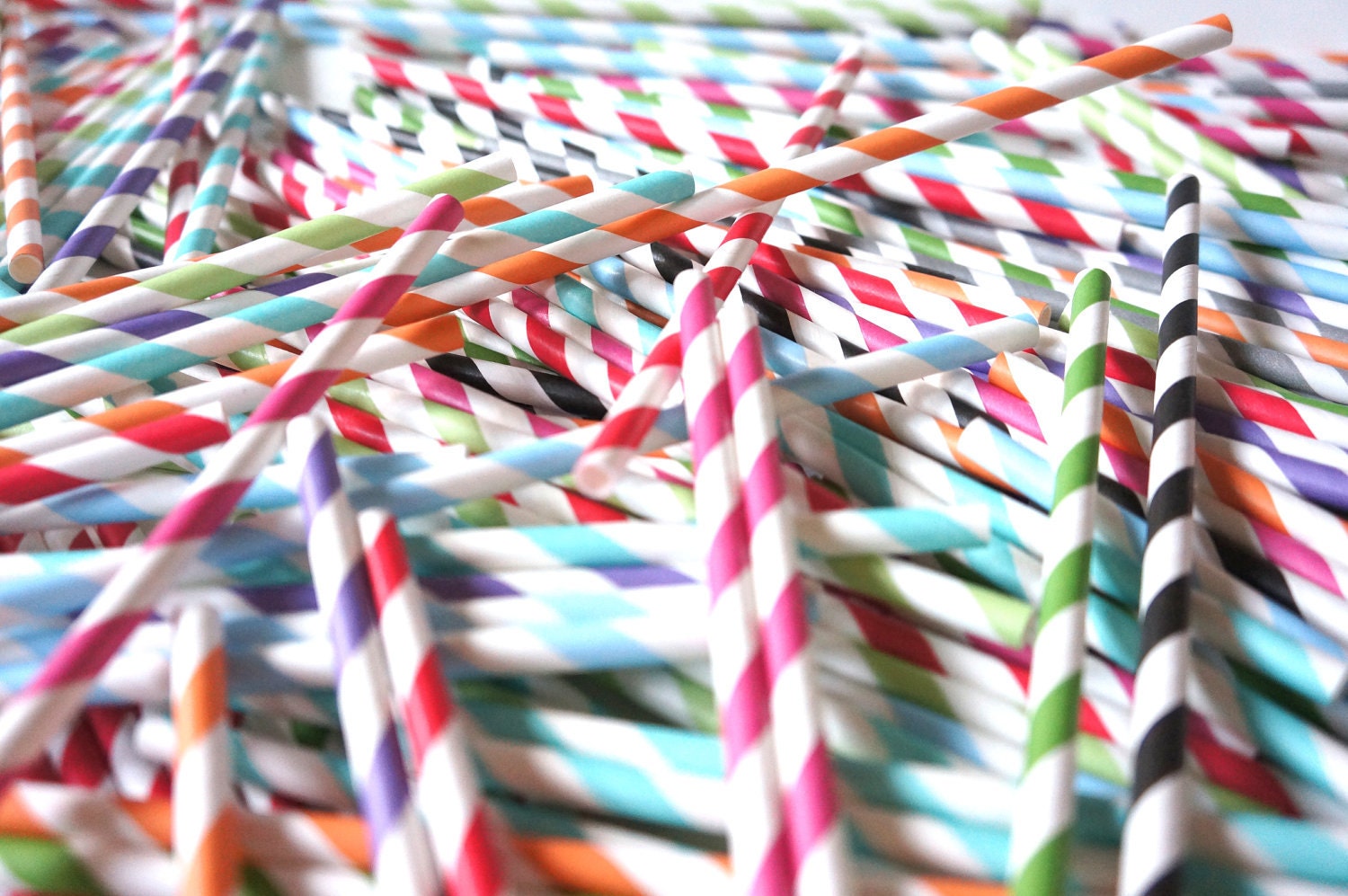 SALE - Photo Booth Props - Mustache Straw Photo Props - Set of 5 - Mustaches on RED Striped Paper Straws