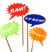 Photo Booth Props - Comic Book Word Bubbles - 4 piece set - Photobooth Props