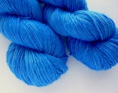 Hand Dyed Yarn - Alpaca / Wool / Silk Single-Ply DK Weight  in Desert Sky Colorway
