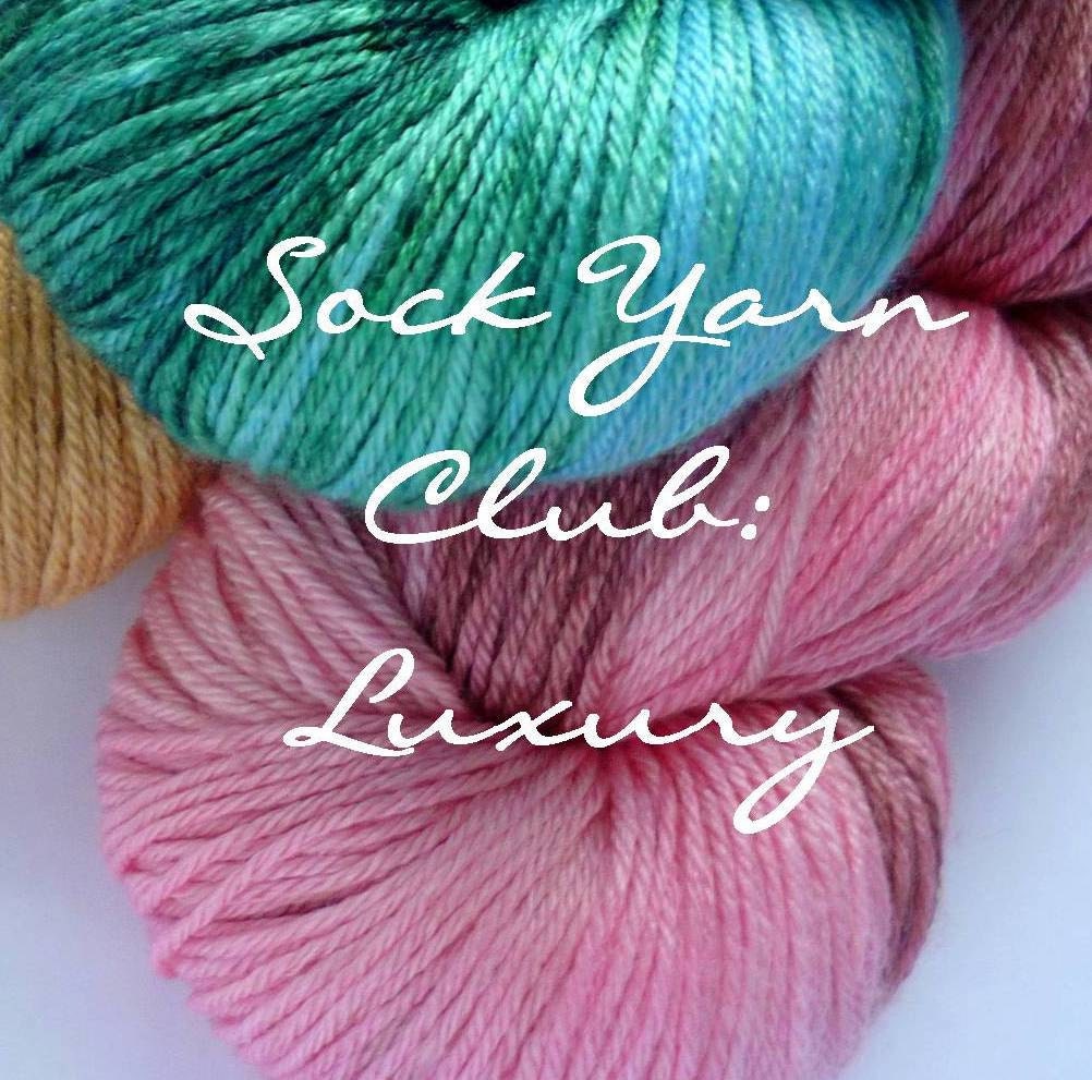 Hand Dyed Sock Yarn Club - Luxury One Month Option - June