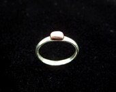 Stacker Ring with Rectangular Copper Nugget