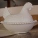 Nesting Hen Vintage Milk Glass Dish