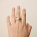 Gold Dipped Jade Ring / JR12
