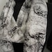 Black and white Skull and bones cotton print infinity scarf cowl wrap fits all sizes