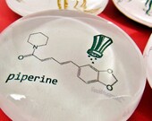 Organic Chemistry Glass Magnets - Set of 4 Large GeekMagnets - Organically Spicy