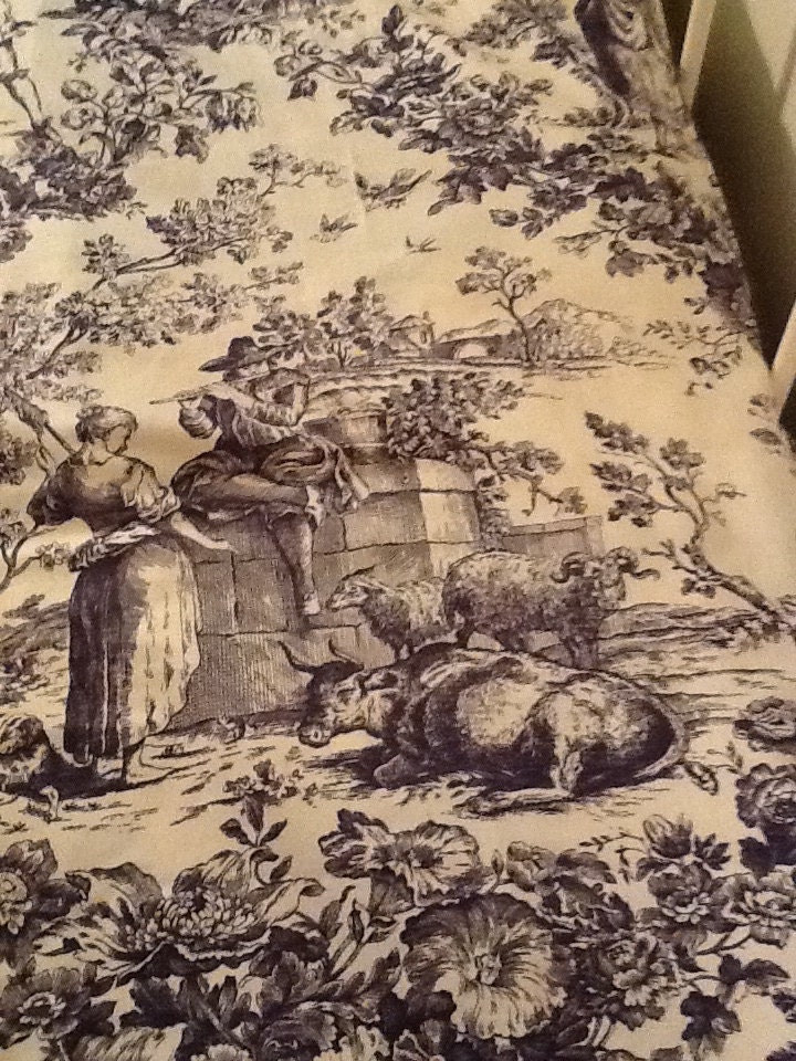 PRICE REDUCED  Schumacher Country Toile Fabric