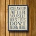 Harry Potter Typography // House Elves Don't Work Here 11" x 14" Poster Print // Wall Art