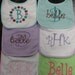 Set of three monogrammed bibs--you choose design