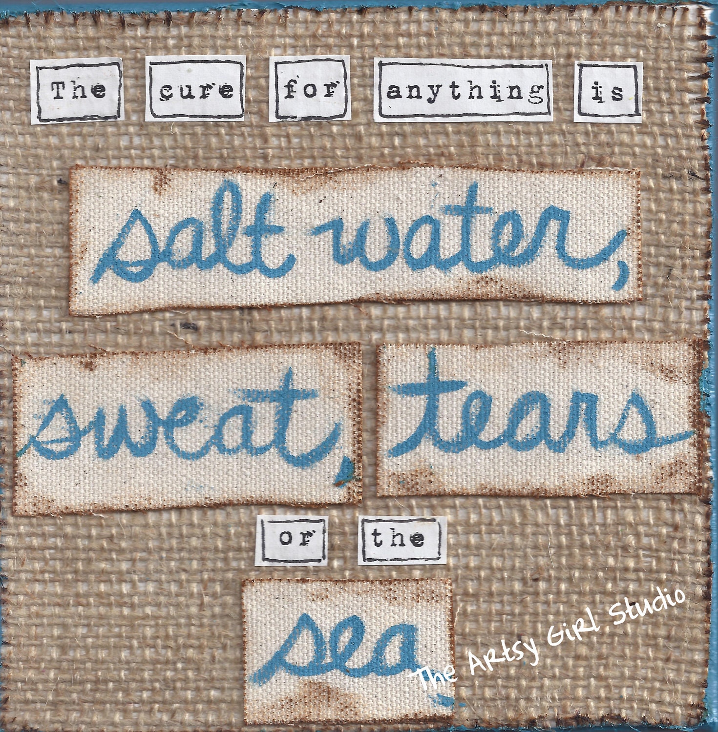 The cure for anything... 8x8 Mixed Media Art Print