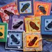 Flip flops colorful Mini Cards (set of 5) gift tags