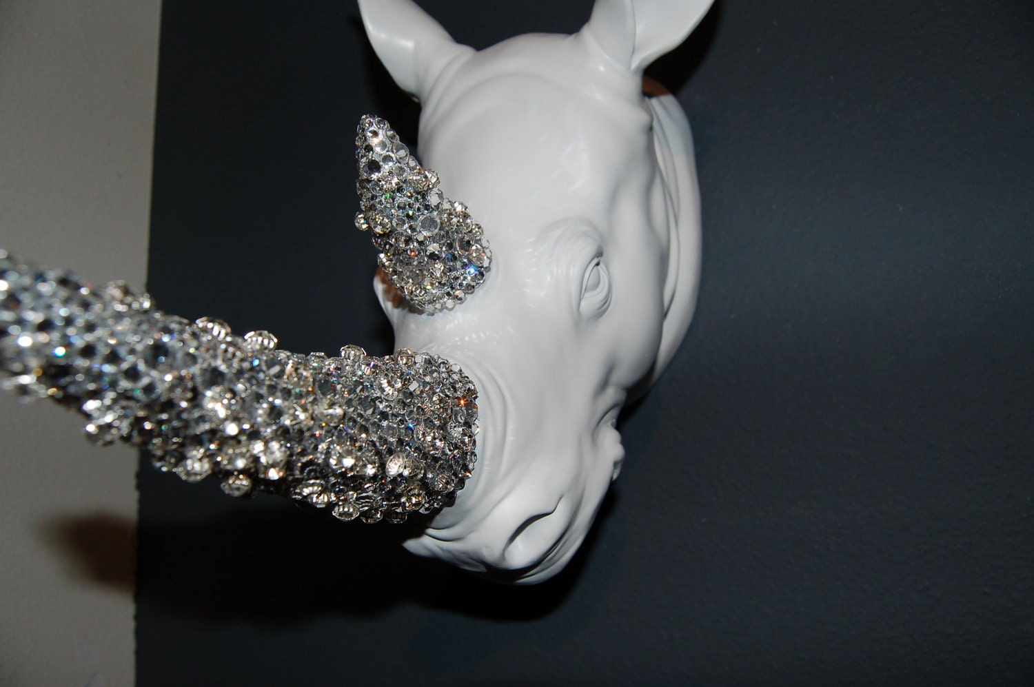 THE MONROE COLLECTION - Swarovski Rhino - Chic Couture Rhinestone Taxidermy