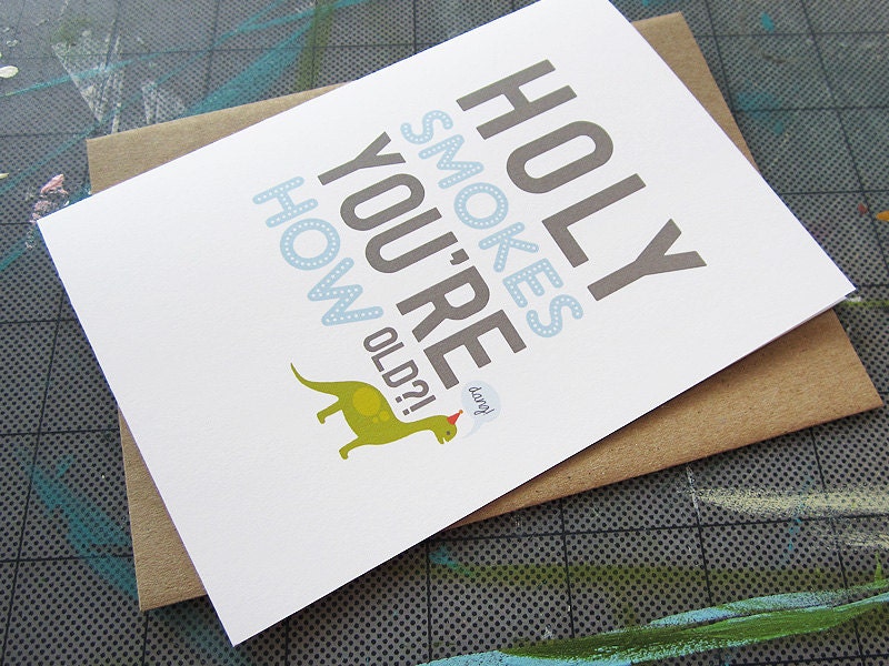 DANG Dinosaur Birthday Card