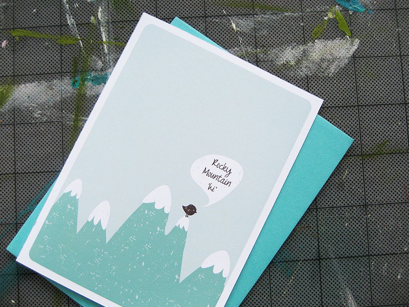 Rocky Mountain Hi from Denver Card