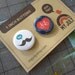 1 Inch Buttons, Mustache and Bike