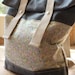Wax Canvas Backpack - Floral Print - Organic Fabrics - Spring Colors