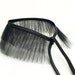 black tulle choker collar- Lucy - ruffled with satin ribbon - made to order