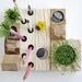 desk organizer - desktop Zen Garden - natural wood - original design by KarolinFelixDream