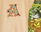 Applique Tee Shirt with Initial by Sew Jewell