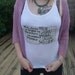RIOT GRRRL Floral feminist vest top MATURE