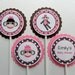 Cupcake Toppers: Pink & Brown Sock Monkey - Baby Shower Decorations