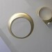 Solid Gold Ring - Hollow Sculpted Ring 14k gold