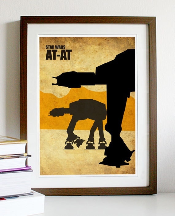 Star Wars - AT-AT A3 Poster Vintage Print
