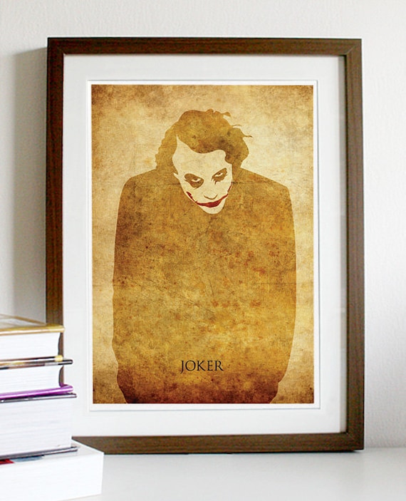 Joker Vintage A3 Poster Print