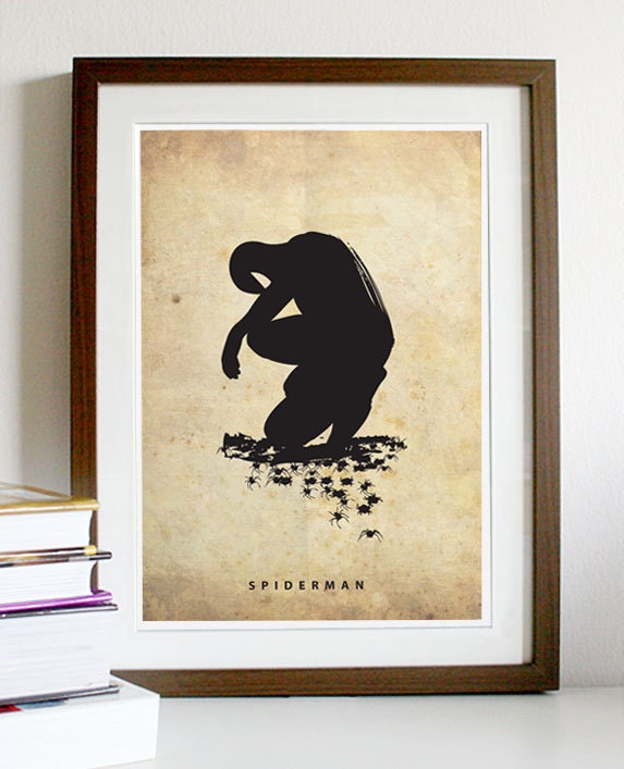 Spiderman A3 Poster Print
