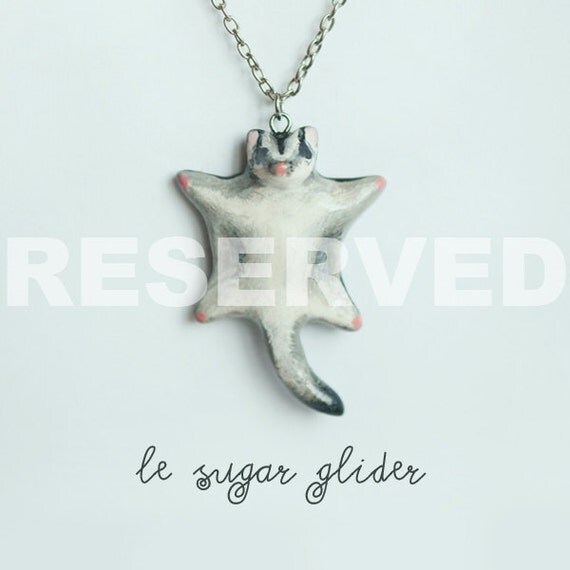 Two Sugar Glider Necklaces