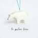 Christmas Ornament, Le Tenacious Polar Bear Totem, One of a Kind