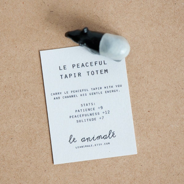 Le Peaceful Tapir Totem by le animalé