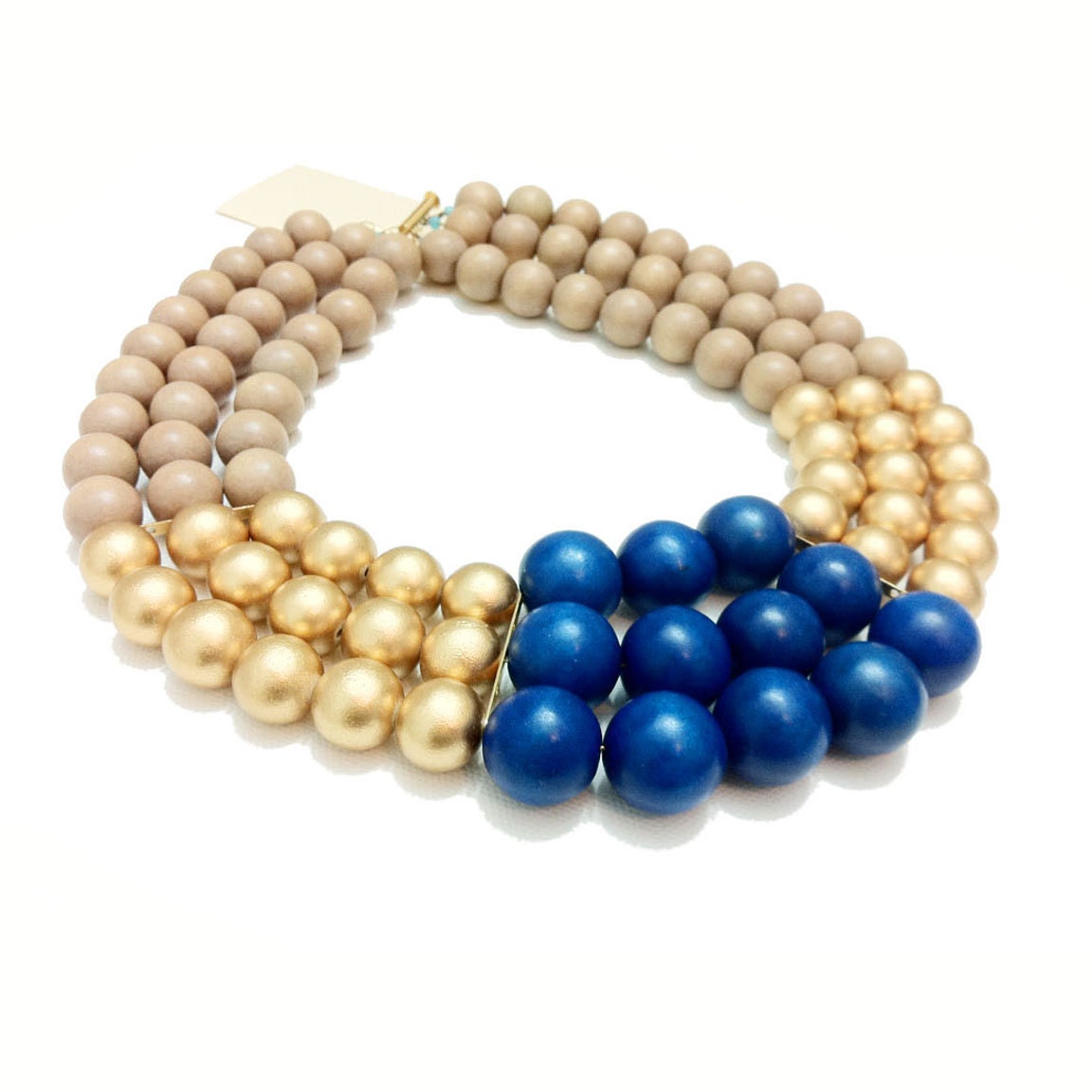 ROYAL BLUE/// bib necklace