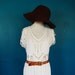 70s Bali Crochet CutWork PeekaBoo White Maxi Dress S