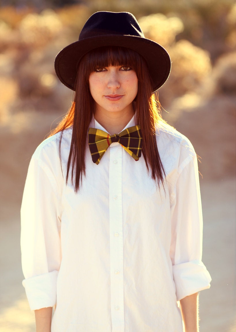Plaid 1950s Ormond NYC Vintage Bow Tie - Oliver I