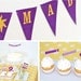 Rapunzel Sun Banner Printable with Custom Name Bunting