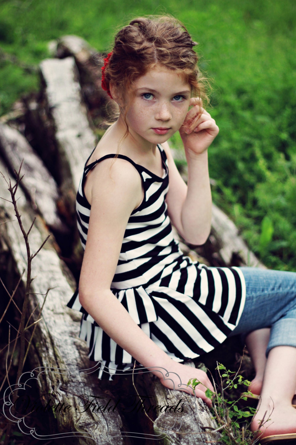 Olive Bustle Shirt PDF Pattern & Tutorial, All sizes 2t-10 years included