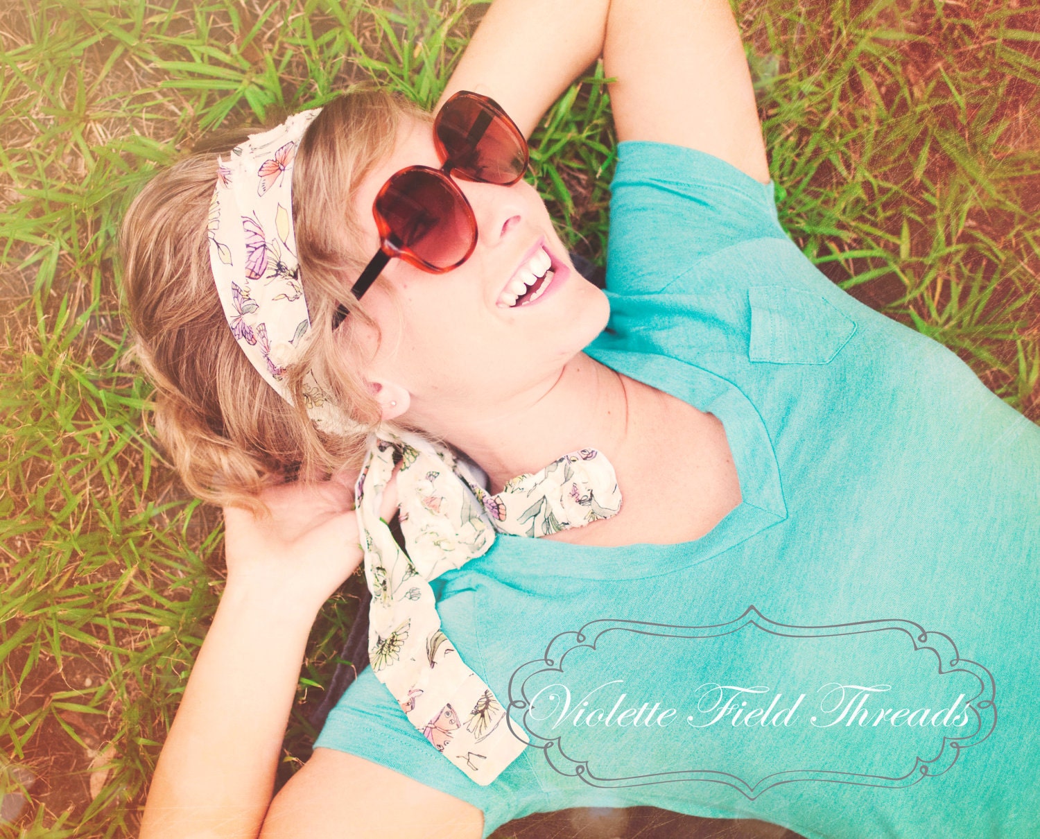 Lillian Headband PDF Pattern Tutorial, 3 versions (6 options), 4 sizes-baby to adult